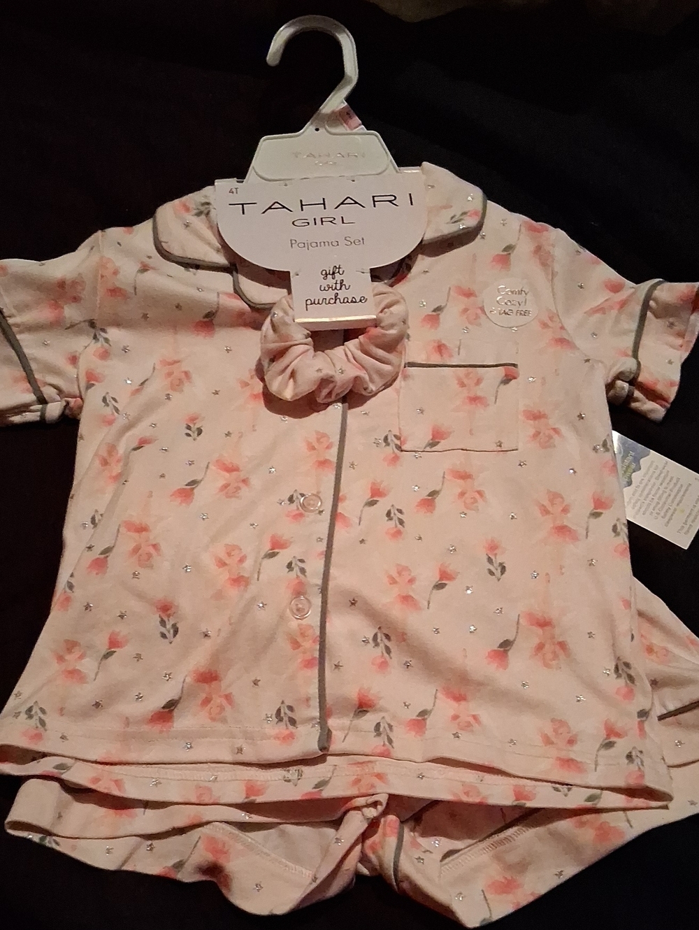 Tahari Pink Floral Short Pajama Set